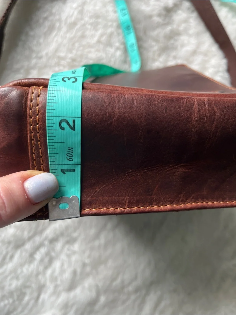 Greenwood Kingston sandal brown leather mini messenger shoulder crossbody bag